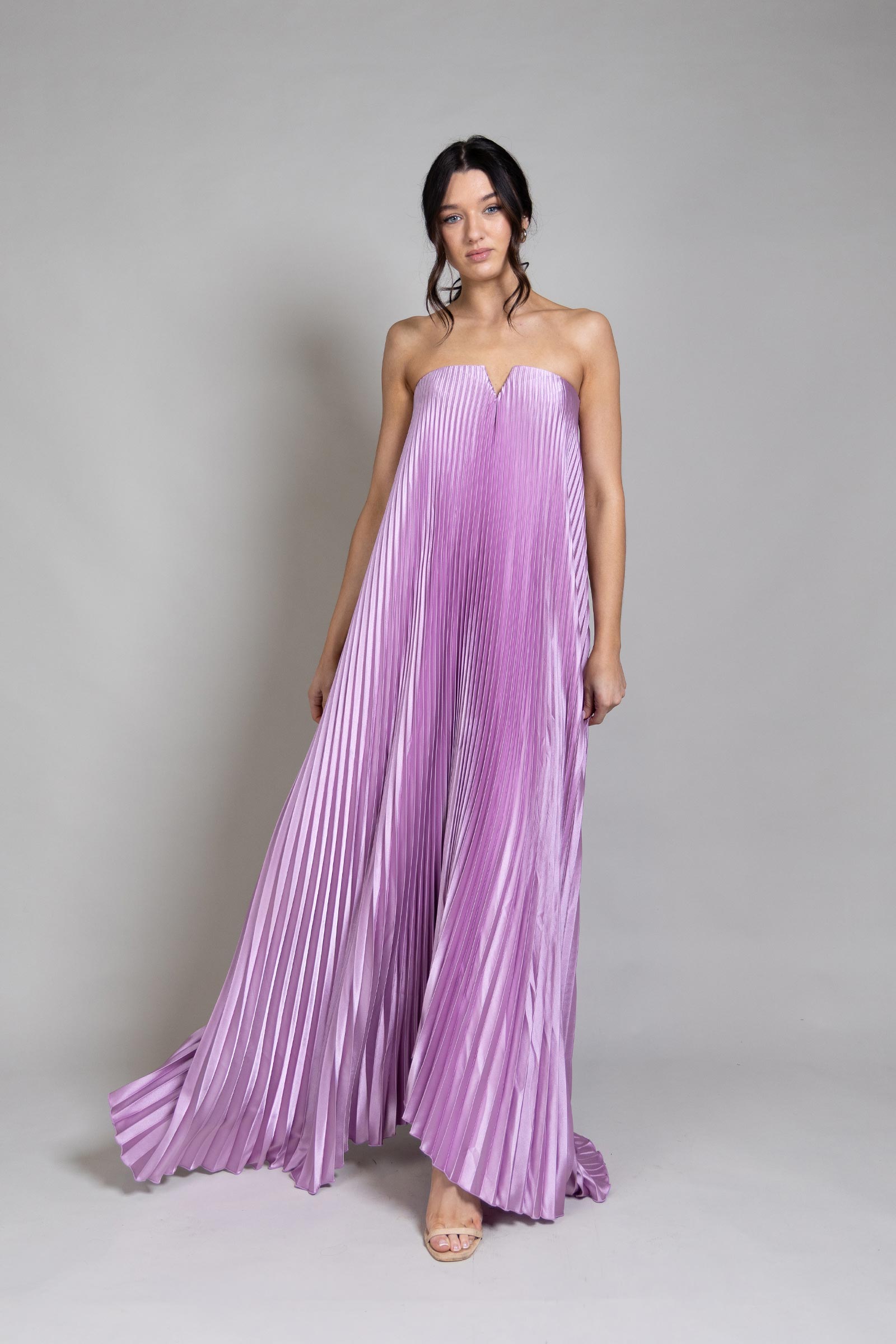 lavender black tie dress L'IDEE Gown x – adorned sheer bodice with
