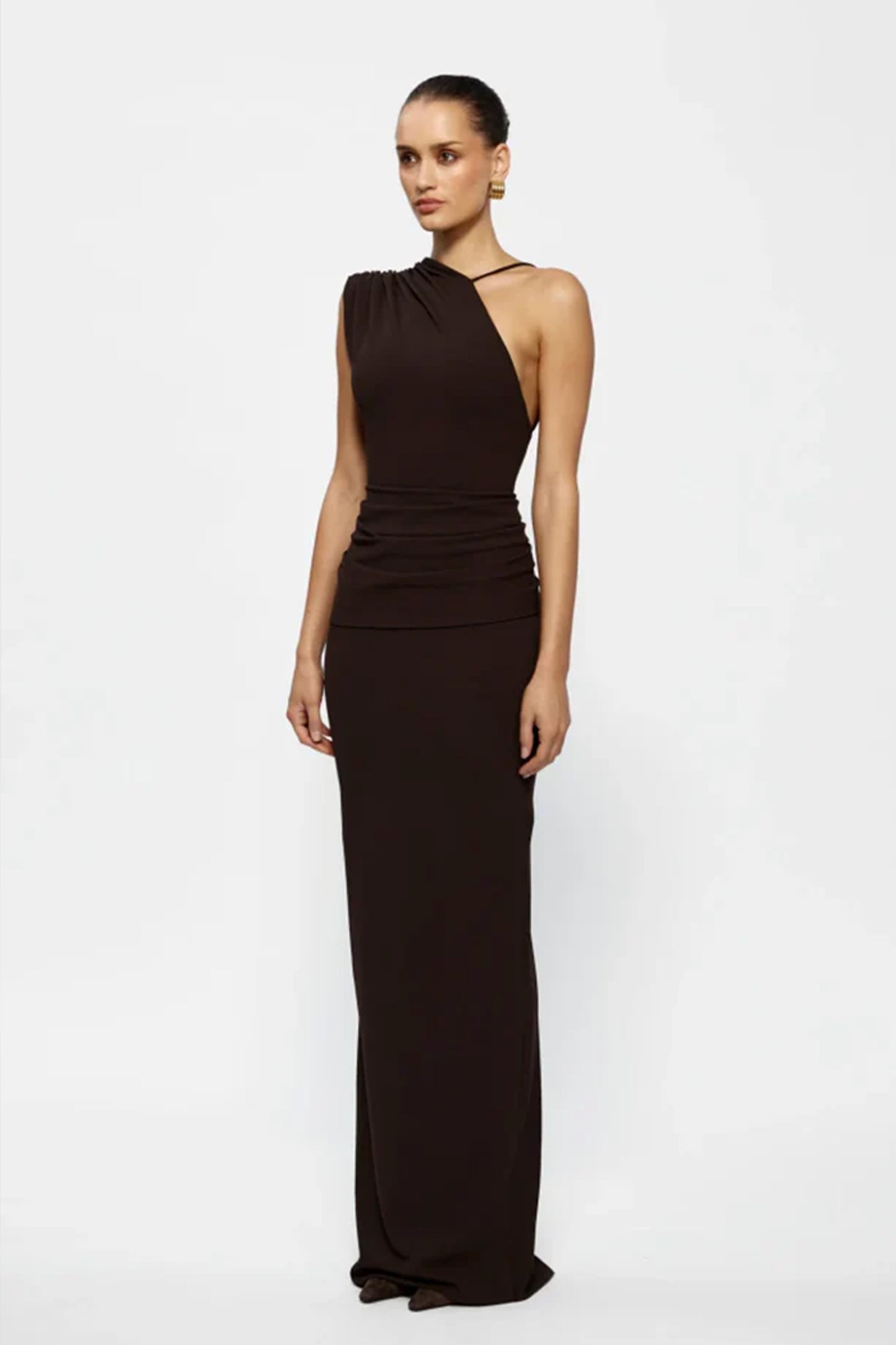 Effie Kats - Greer Gown in Chocolate Brown