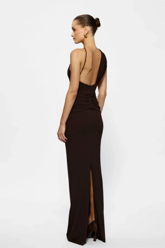 Effie Kats - Greer Gown in Chocolate Brown