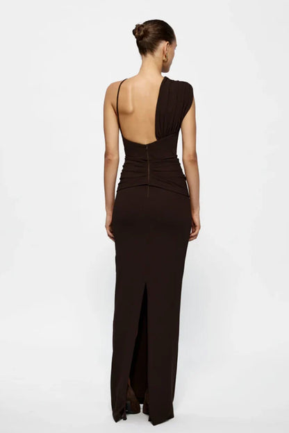 Effie Kats - Greer Gown in Chocolate Brown