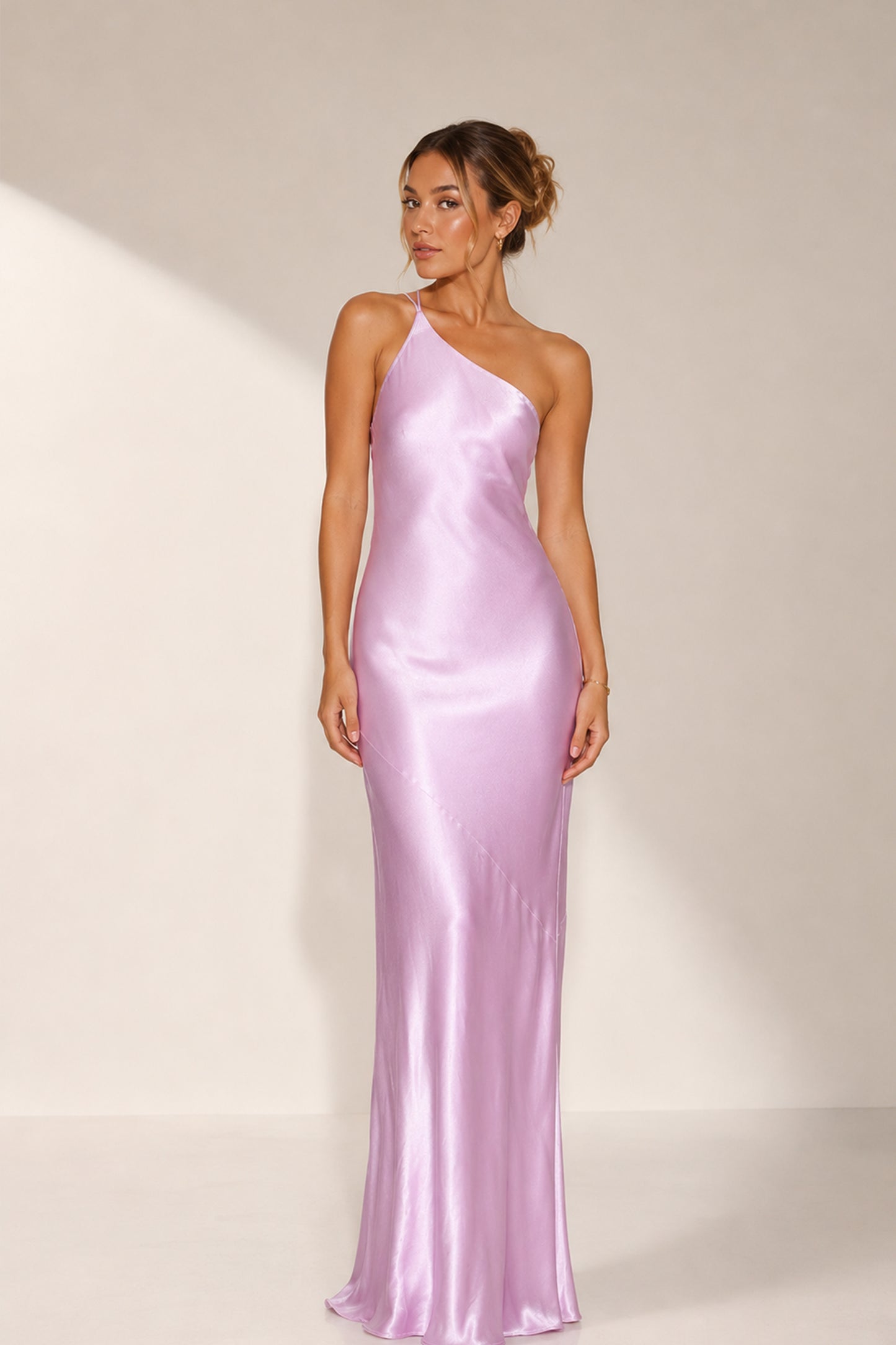 La Lune One Shoulder Maxi Dress