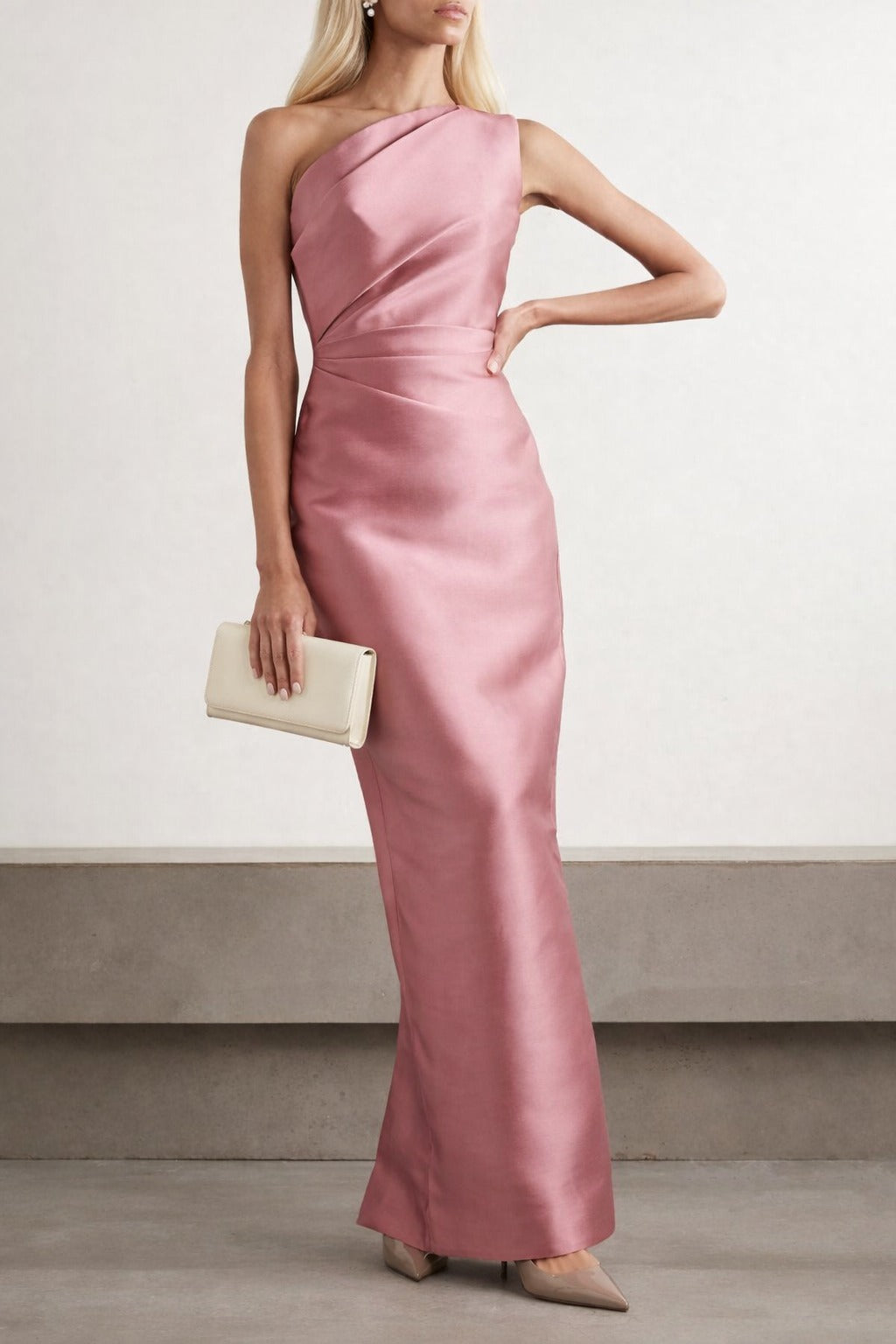 Solace London - Kira One-Shoulder Maxi Dress