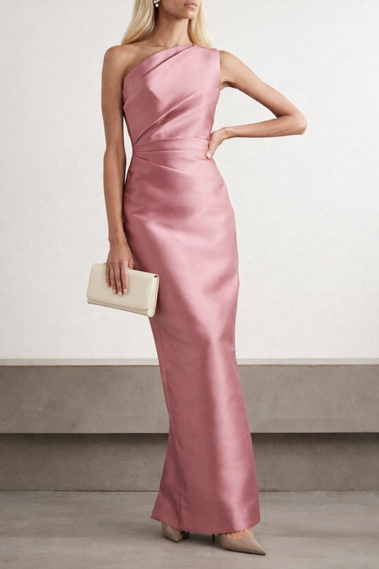 Solace London - Kira One-Shoulder Maxi Dress